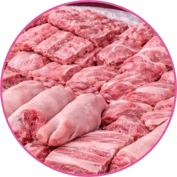 Carne de cerdo fresca para venta al mayoreo